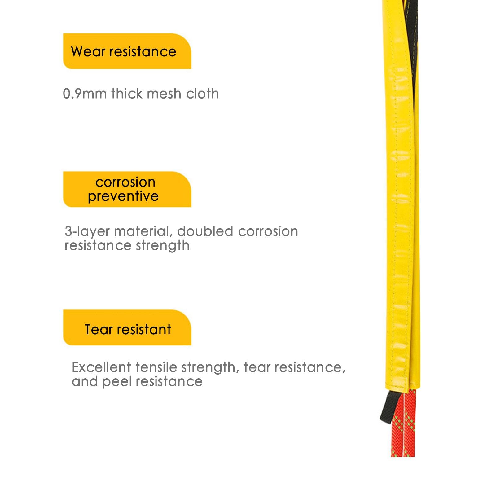 Protector De Cuerda - Funda Para Cuerda De Escalada | Cubierta De Cuerda Para Eslinga De Escalada | Roca Protectora De Cuerda | Funda Protectora De Cuerda | Funda Protectora De Cuerda Arborista Para E