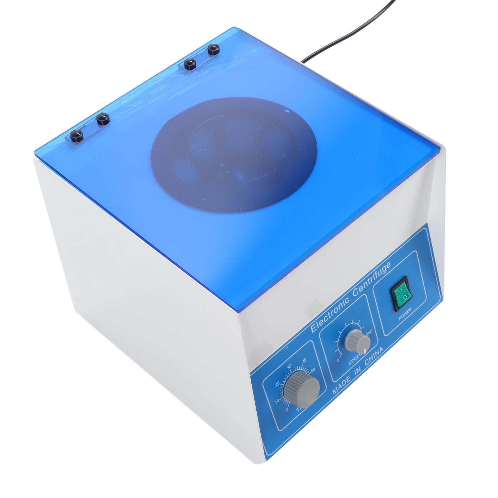 Centrífuga de Escritorio con Velocidad de 4000r/min, Fuerza Centrífuga de 2770xg, Capacidad de 100 Ml X 4 Rotores, Máquina Centrífuga de Laboratorio, Fácil Control y (Enchufe