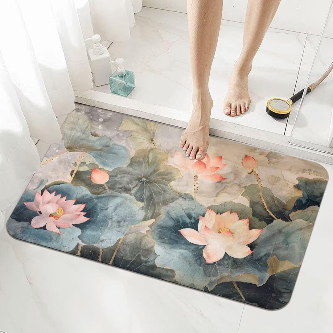 Tapis de bain super absorbant pour éviter les glissades sur carrelage humide
