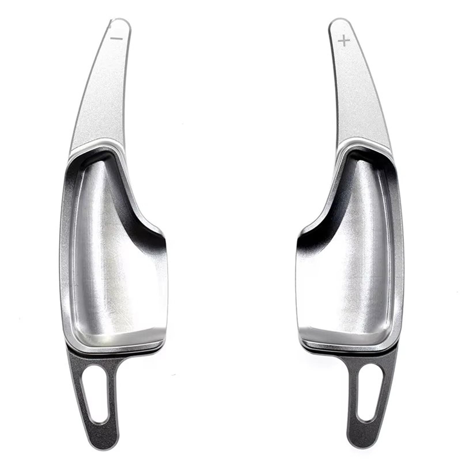 BWWIEZRS Compatible with Chevrolet for Camaro 2016 2017 2018 2019 2020 Forged Al Alloy Shift Paddle Car Steering Wheel Paddle Shifter Extension Shift Paddles(Aluminium Silver)