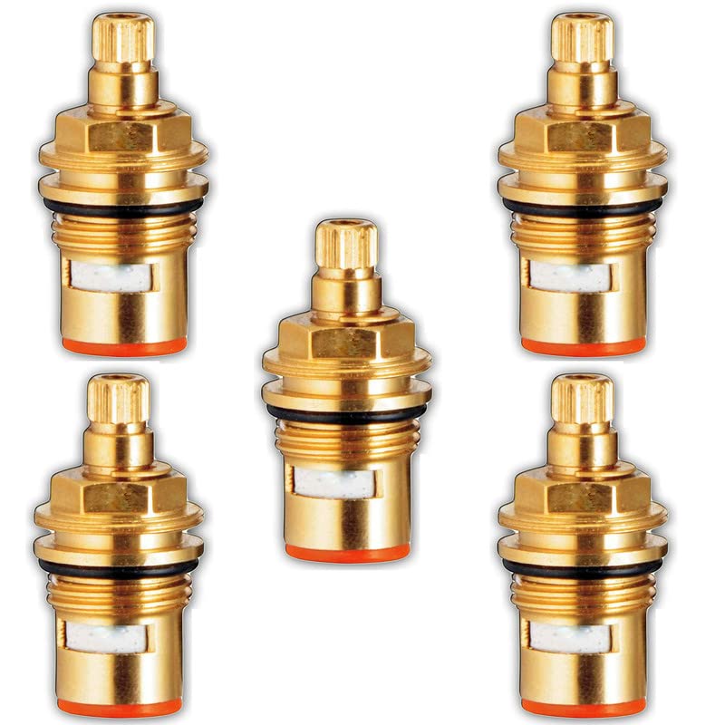 Ceramic Disk Fitting Brass Standard (DH) Size (1/2 Inch)/ Spare Part for Taps Repairing/Spindle Disc Tap Inner Part Fitting Cartridge/Quarter Turn - Set of 5-image-16