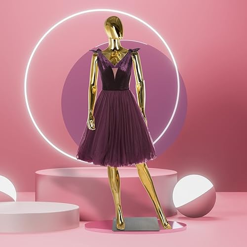 Vestido de maniquí femenino de cuerpo completo  Vestido de maniquí de 70 pulgadas, pantalla de cuerpo completo, ajustable, soporte de torso de