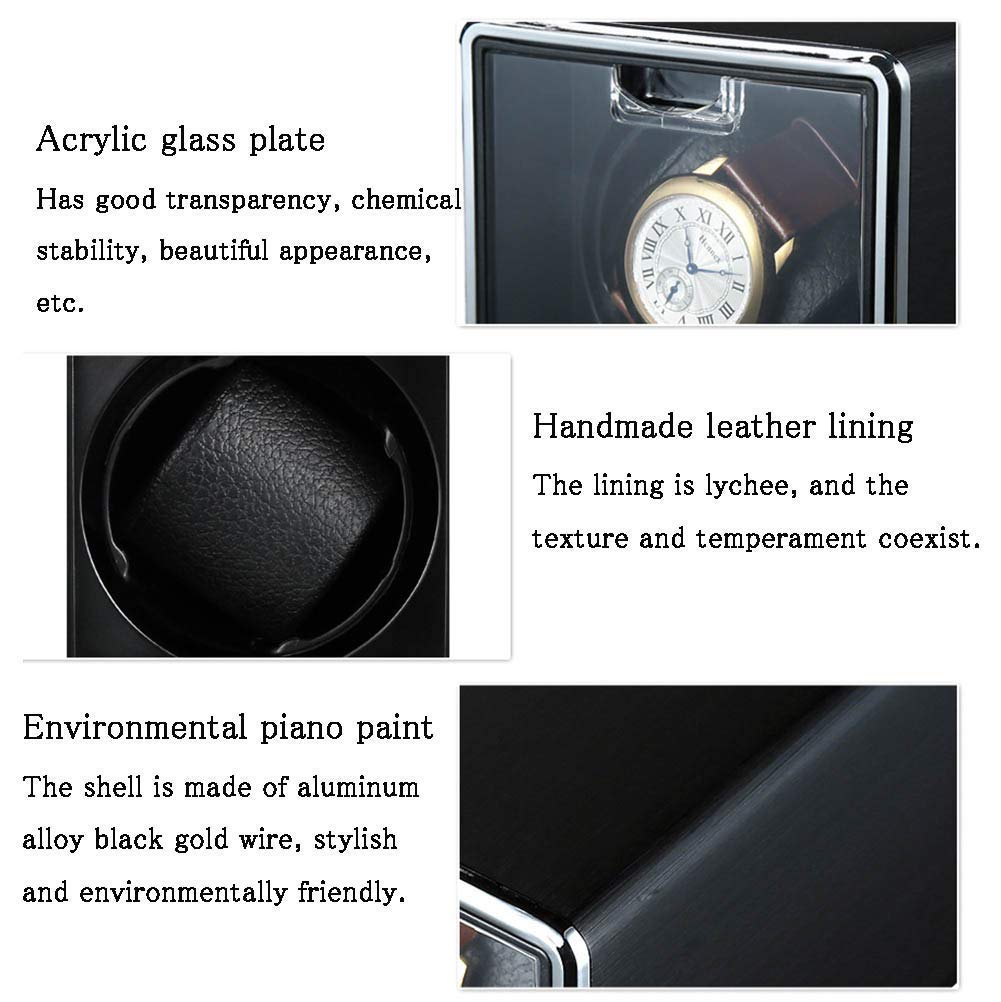 Watch Watter Watch Winder Ultra-curey mechaniczny zegarek mechaniczny automatycznie obraca kręte skrzynkę Wysokiej wysokiej klasy Automatyczne stole drewniane skrzynka obserwacyjna (e) wiedźmi