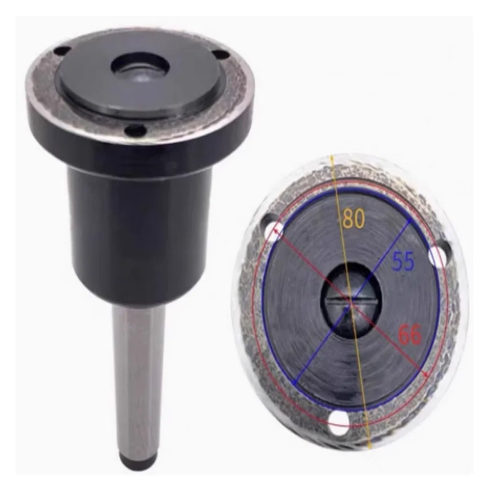 Kołnierz uchwytu tokarskiego 80 mm obrotowy stożek Morse'a 3-szczękowy 4-szczękowy adapter uchwytu 80 mm (MT3-80)
