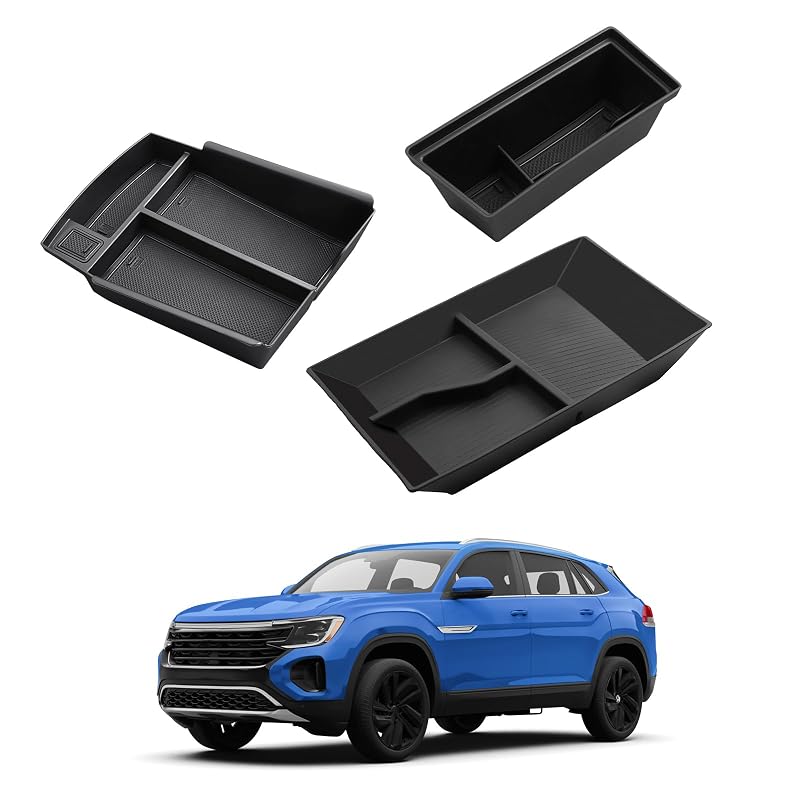 Kit Organizador de Console Central ECOZEN para VW Atlas e Atlas Cross Sport 2024-2026 em ABS, 3 peças