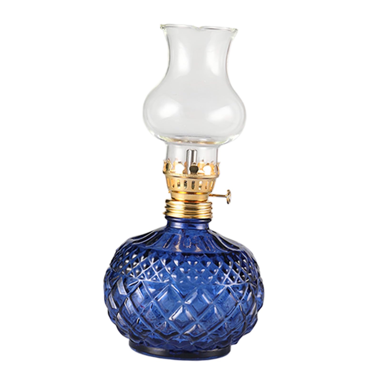Decorative Glass Oil Lamp Emergencies Lighting Indoor Table Decorative Light for Tabletop Bedside Shelf Enduring for Table Centerpiece
