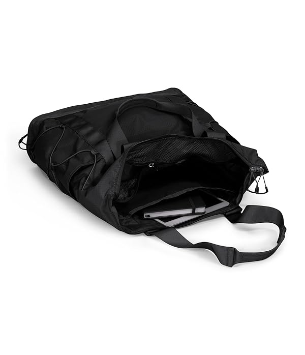 The North Face Borealis Tote Bag - Over Shoulder & Backpack Carry Options, Water Repellent, 13" Laptop Sleeve, TNF Black/TNF Black-NPF, One Size by The North Face - Image 5