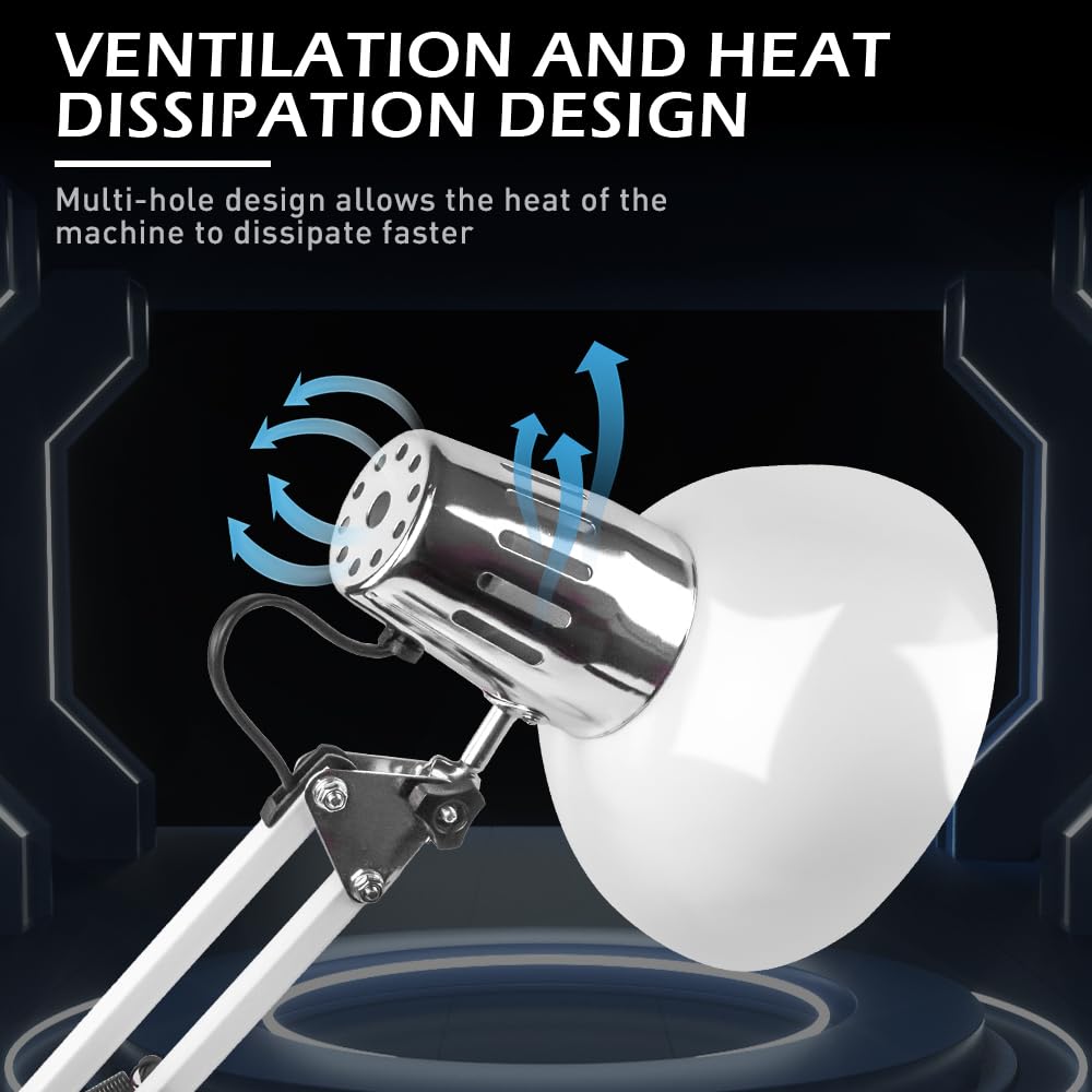 DUEBEL Lampe chauffante pour la fabrication de bonbons - Chauffe-bonbons abordable, idéal pour les débutants en art du sucre, de la pâtisserie et de la confiserie - Plaqué blanc et argent