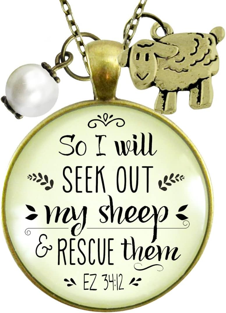 Gutsy Goodness Faith He Cares Necklaces Handmade Encouragement Christian Women's Message Jewelry Pendants - Image 2