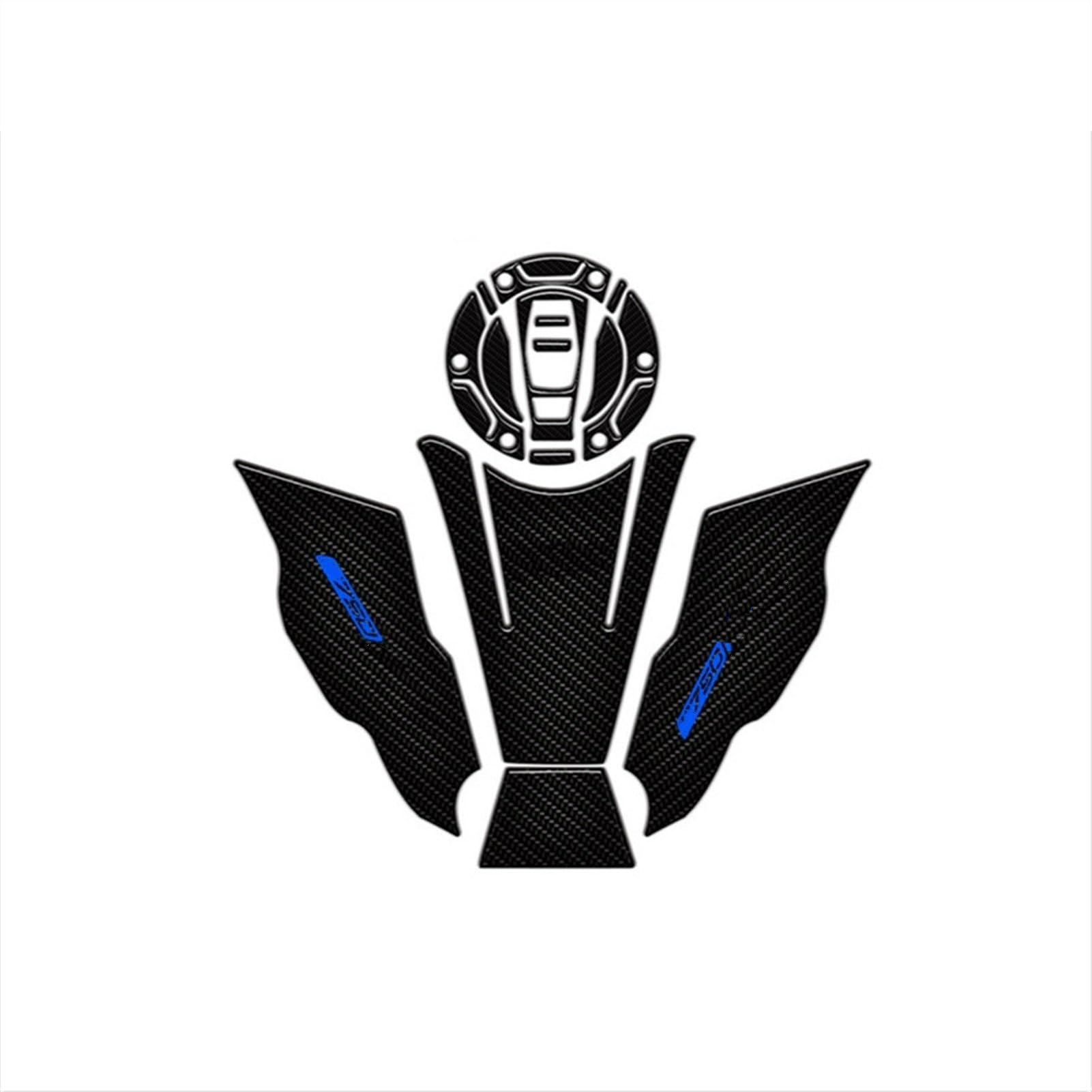 Motorcycle Tank Pad Decal Side Traction Sticker for F750GS F 750GS F850GS 850GS 2018 2019 Carbon-Look(Color20)