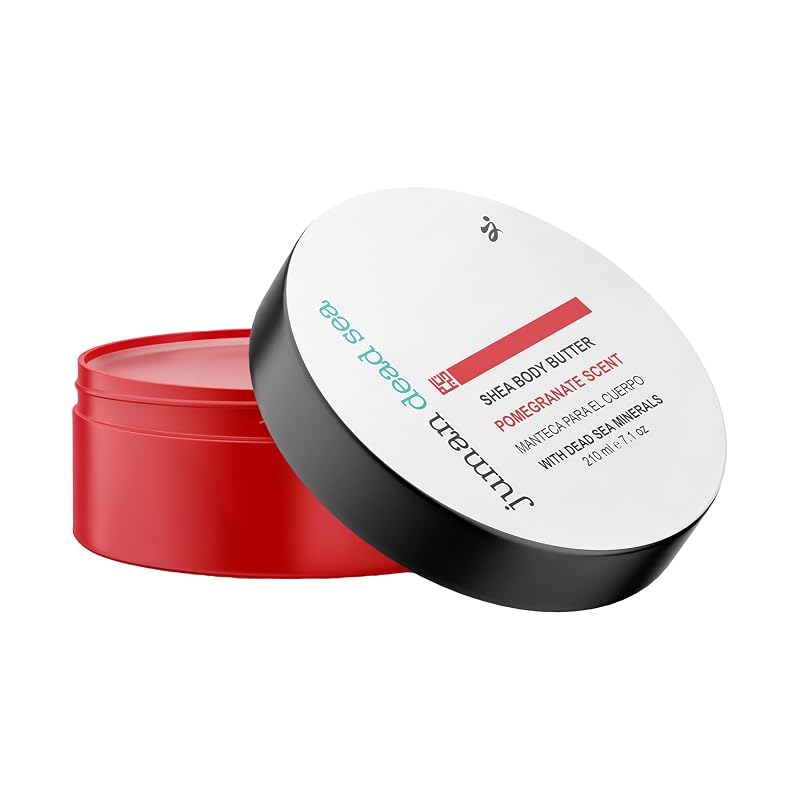 Manteiga Corporal JUMAN com Minerais do Mar Morto, Vitamina E, Manteiga de Karité e Cacau, Fragrância de Romã, 201 g