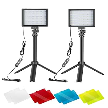 2パック 撮影用ライト LEDビデオライト 写真スタジオ撮影 Amazon | NiceVeedi 2パック撮影用ライト LEDビデオライト 写真