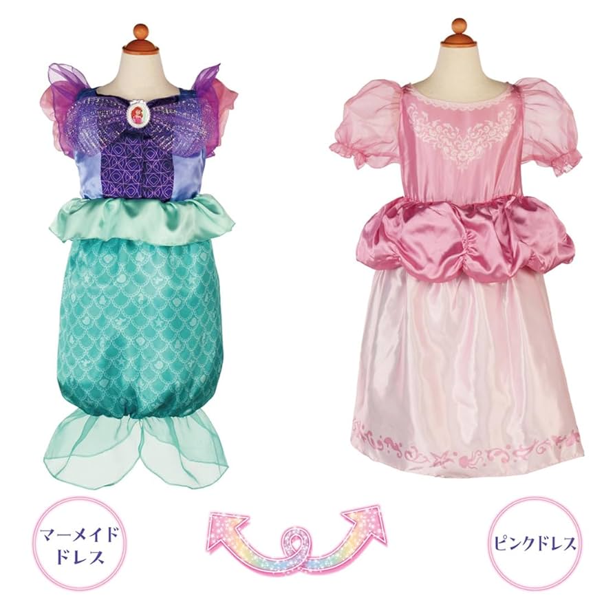 アリエル　ドレス　2枚セット Amazon.co.jp: [TYHTYM] アリエル ドレス 子供 プリンセス