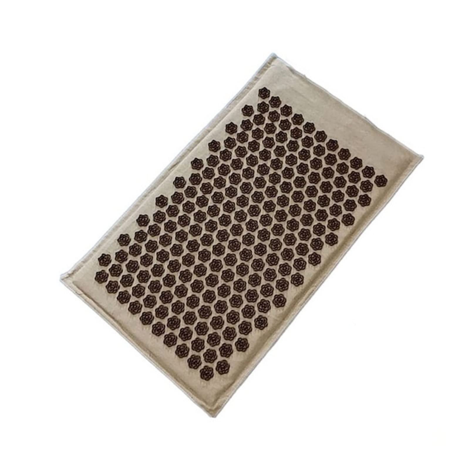 Cojín De Masaje GetInfit acupresión Estera Cabeza Cuello de Espalda Masaje Almohada Almohada Yoga Estera Naturaleza Lino Masaje Masaje de Palma Yoga Estera Cojín De Masajes (Size : Brown Pad)