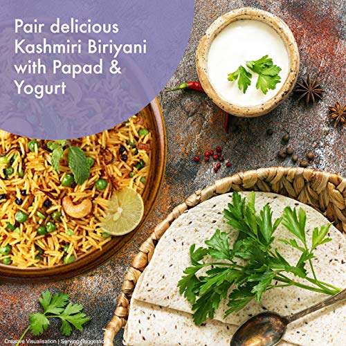 Kitchens Of India Kashmiri Vegetable Biryani, Basmati Rice Pilaf With Vegetables & Nuts, 8.8 Ounces (Pack Of 6), Gourmet Ready To Eat Authentic Indian Dish #TOP6