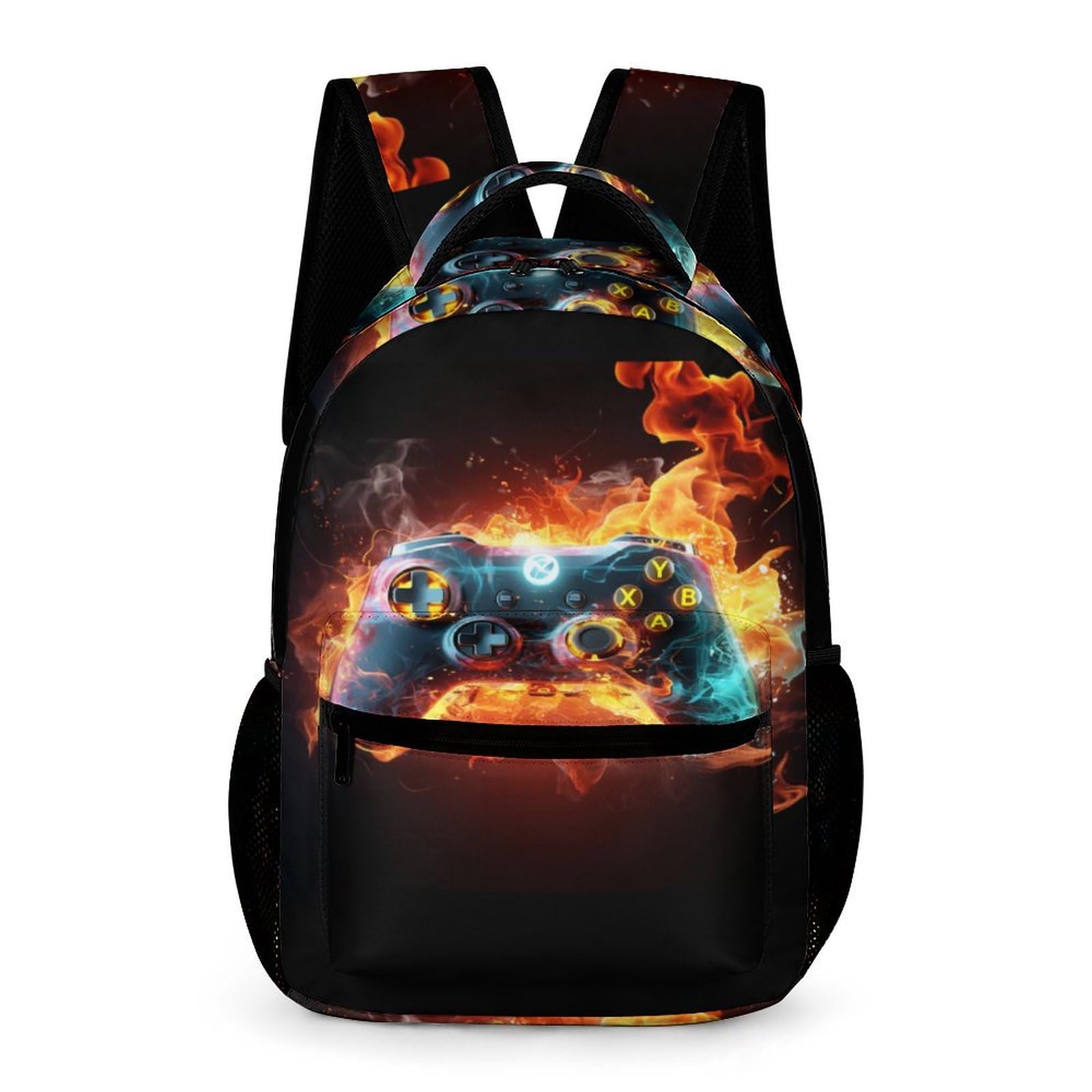 Tnfhsoft Unisex Kids Game Handle Backpacks Boys Girls Secondary School Bookbags Backpack For Junior Elementary Rucksack One Size