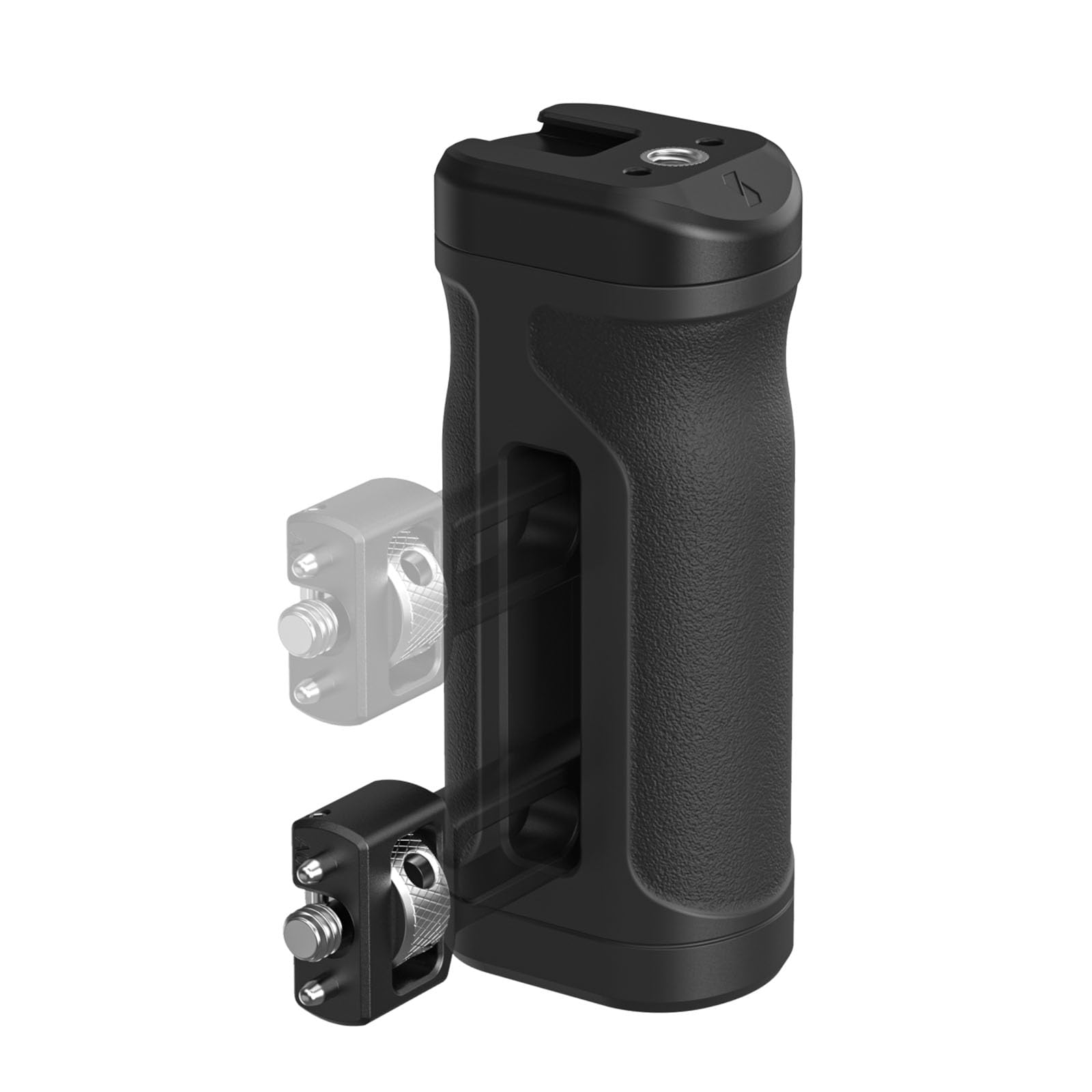 SMALLRIG Mini Poignée Latérale avec vis de Fixation 1/4"-20, Poignée Latérale pour Cage de Caméra Ambidextre, Réglable en Hauteur, avec Griffe Porte-Accessoires Intégrée, Charge Max 10 kg - 5946