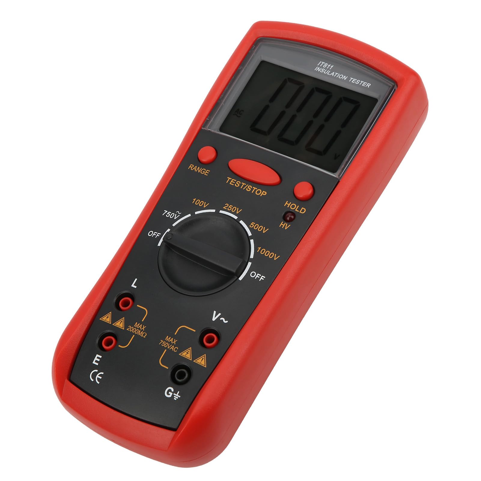 Tester di Resistenza di Isolamento IT811, Misuratore con Misuratori di Visualizzazione LCD Digital Megohm Electrical Strumenti di Misurazione