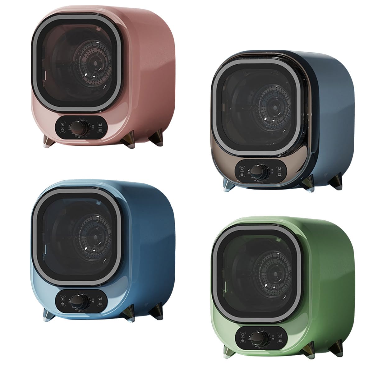 TAHALI Secadora Pequeña, Secadora De Condensador Portátil, Secadora con Ventilación De 5 Kg, Uso En Encimera O Montado En La Pared, Compacta Mini Secadora,Green-220V