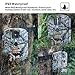Olymbros Trail Game Deer Camera No Glow 16MP 1080P Night Vision 110°Hunting Outdoor Cam Security Motion Activated Surveillance System IP66 Waterproof Wildlife Farm Monitoring with 2.4” LCD