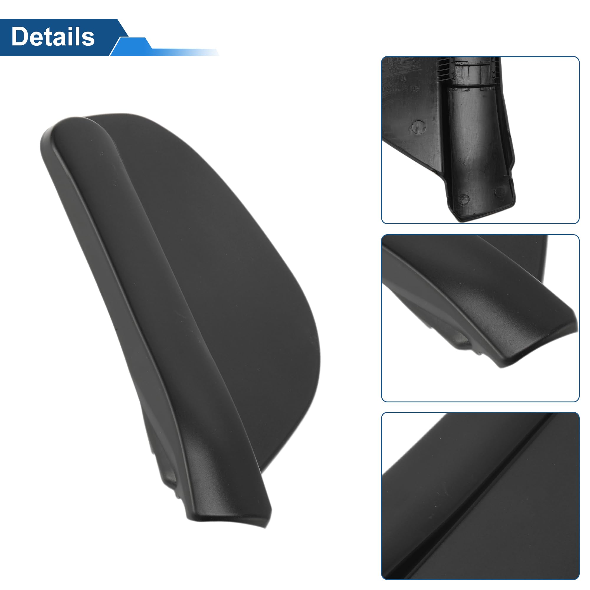 A ABSOPRO Osłona ramienia wycieraczki przedniej szyby do BMW serii 5 E60 E61 2003-2010 osłona ramienia wycieraczki nr 61617035103 PBT plastik czarny 1 szt
