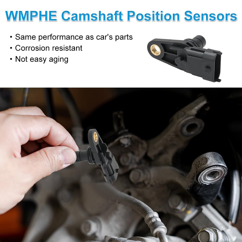 WMPHE 4 Pcs Camshaft Position Sensors Compatible with Cadillac CTS SRX STS Pontiac G6 G8, Compatible with Chevy Malibu Buick Enclave Saturn Outlook, Replacement for 12608424, 12590907