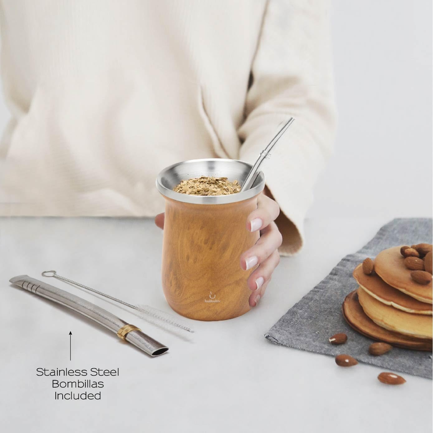 BALIBETOV Yerba Mate Kit, Includes One Yerba Mate Cup and Bombilla Set - Image 2