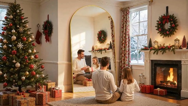 Amazon.com: Antok Arched Full Length Mirror, 56