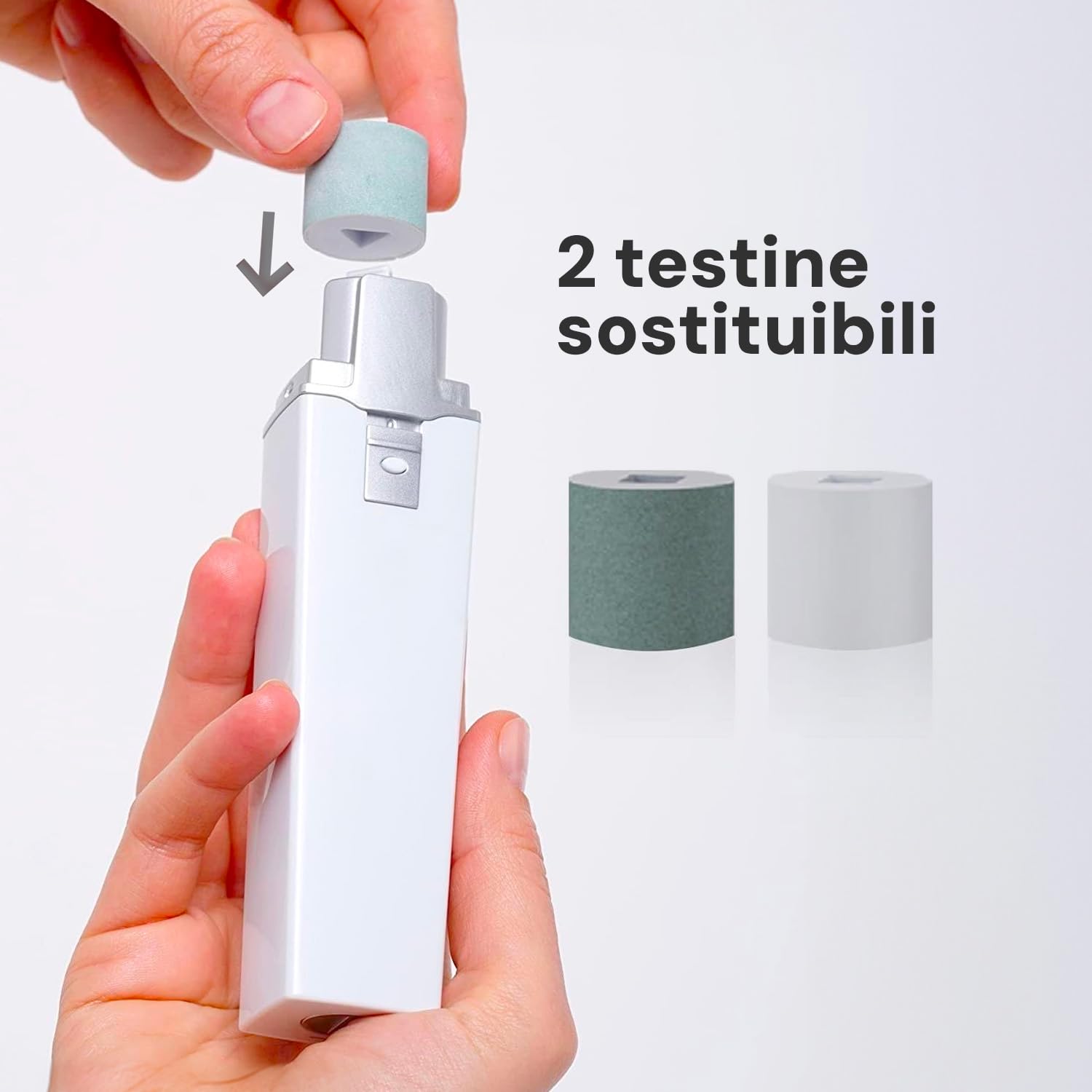 Avilia Automatyczny elektryczny polerka do paznokci, automatyczny system obrotowy z 2 różnymi wałkami wygładzającymi i polerującymi, idealny do manicure i pedicure