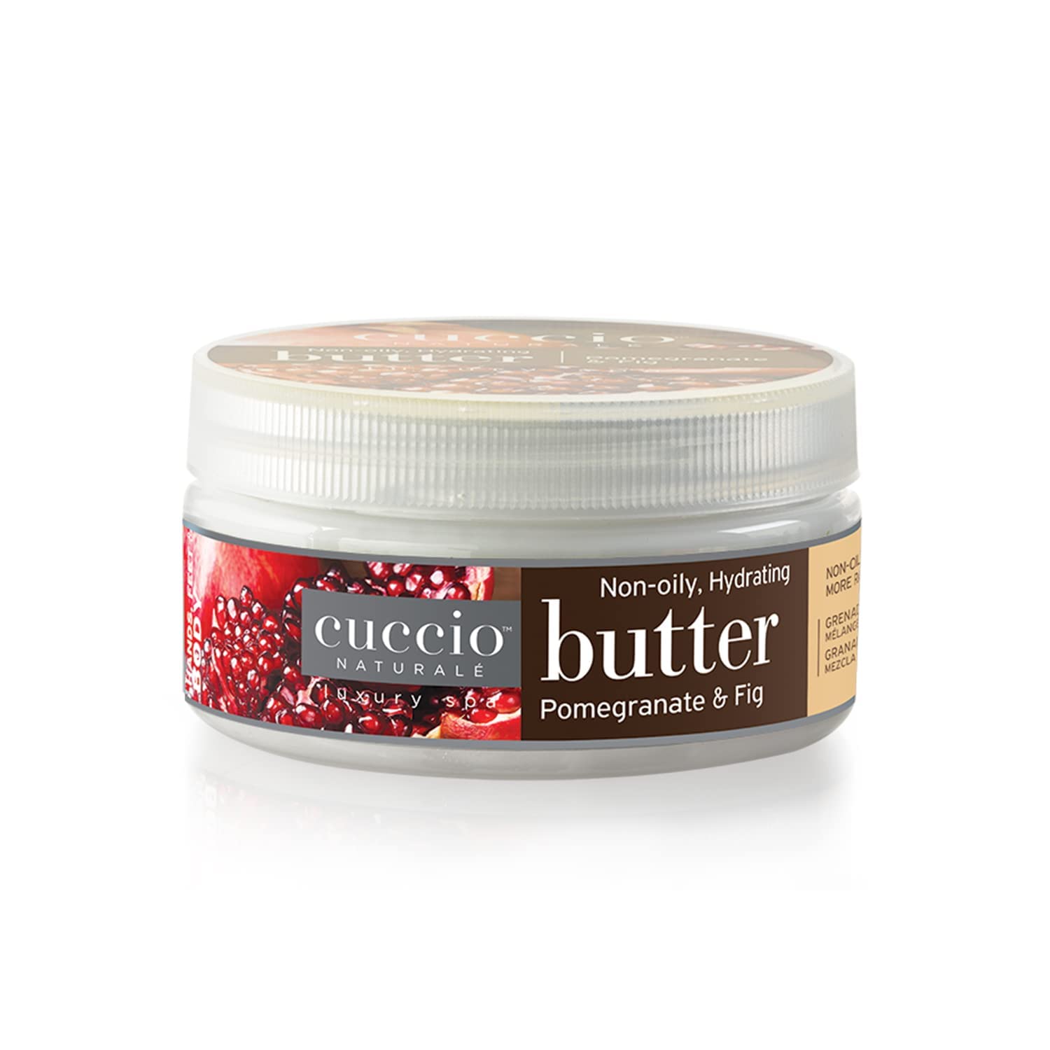 Cuccio Naturale Butter Blends – Ultra-Moisturizing, Renewing, Smoothing Scented Body Cream – Deep Hydration For Dry Skin Repair – Made With Natural Ingredients – Pomegranate And Fig – 8 Oz