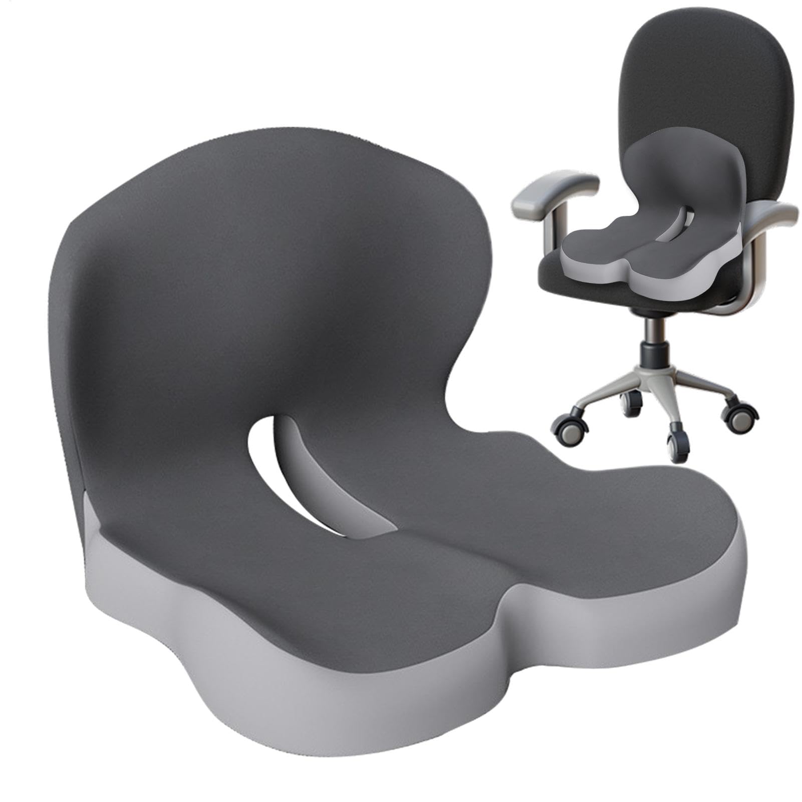 Supporto lombare per sedile, cuscino lombare per sedia, cuscino di | sostegno per la schiena, cuscino di sostegno per la schiena, antiscivolo, cuscini di sostegno ergonomici e comodi per il post