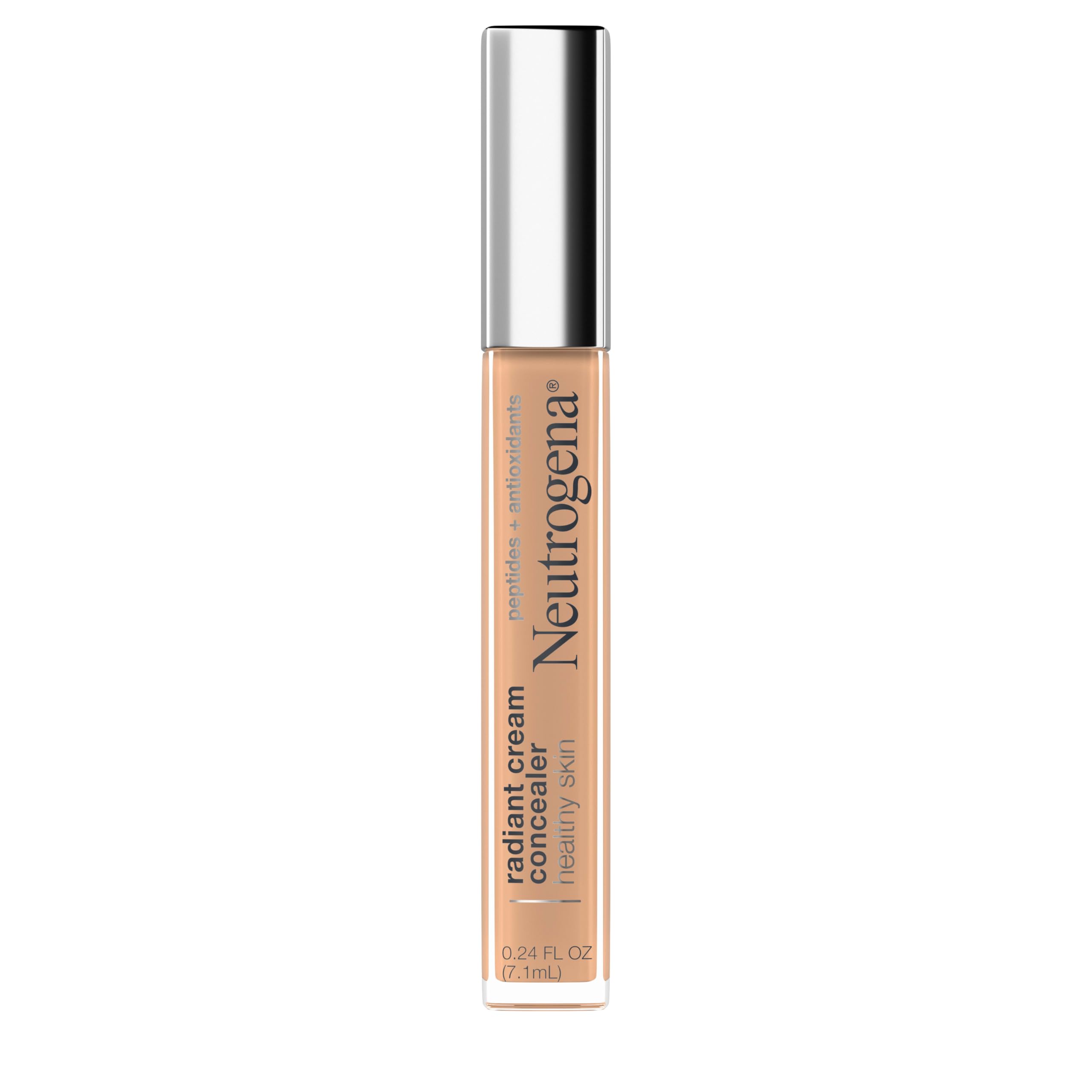 Healthy Skin Radiant Brightening Cream Concealer with Peptides & Vitamin E Antioxidant, Lightweight Perfecting Concealer, Non-Comedogenic, Cashew Light/Medium 03 cool undertones, 0.24 oz