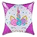 Paillettes Federa Mermaid Reversibile Sequin Pillow Case Cambia Colore per Bambini Girl Boy Glitter Cuscino per Divano casa Decorativo Divano Letto 40,6 x 40,6 cm