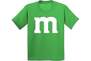 M Letter Halloween Crewneck Team Costume Tshirt T-Shirt