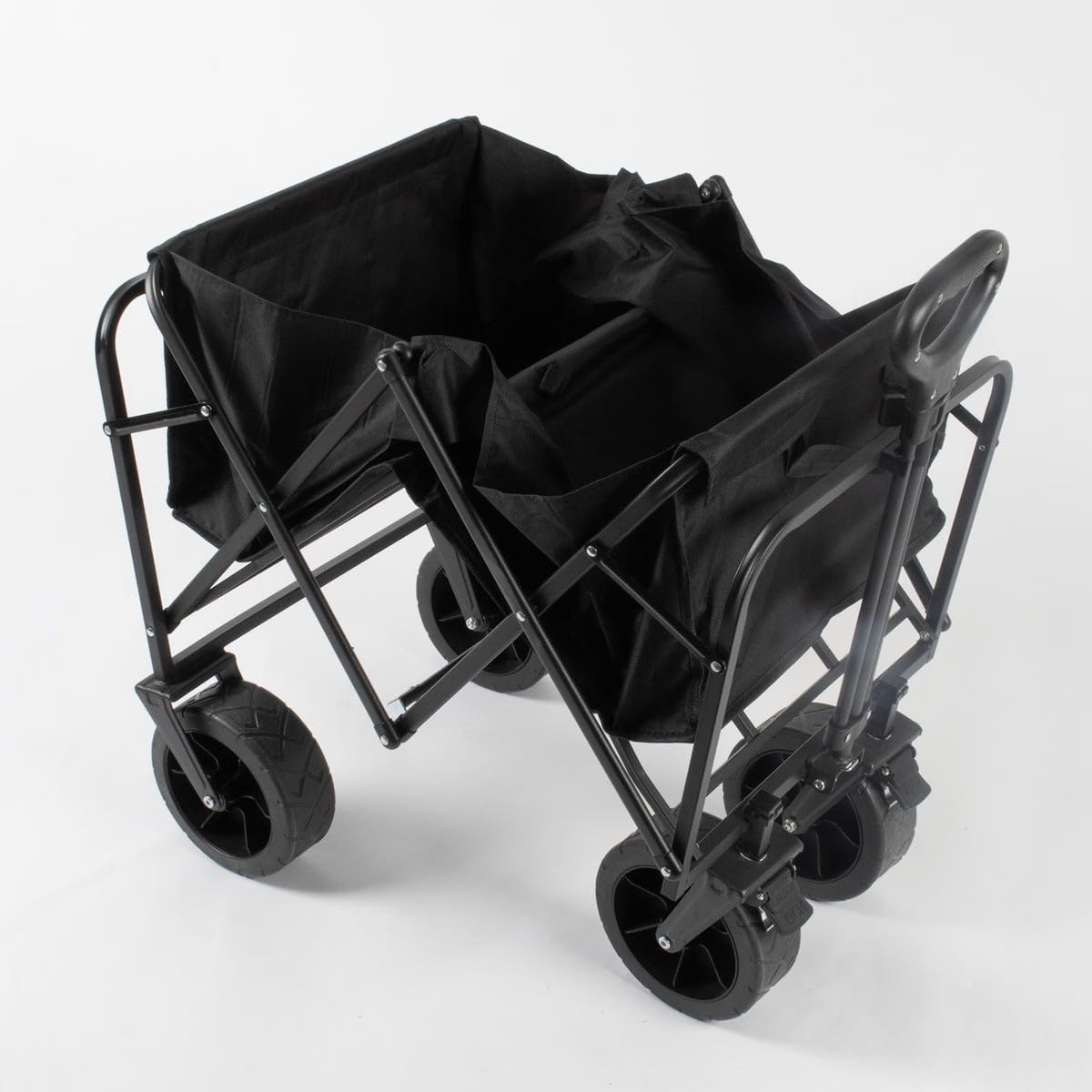 Uniwersalny składany wózek transportowy 402L Tkanina OXFORD Koła terenowe 8" Obciążenie 50 kg Wózek ogrodowy Camping Plaża