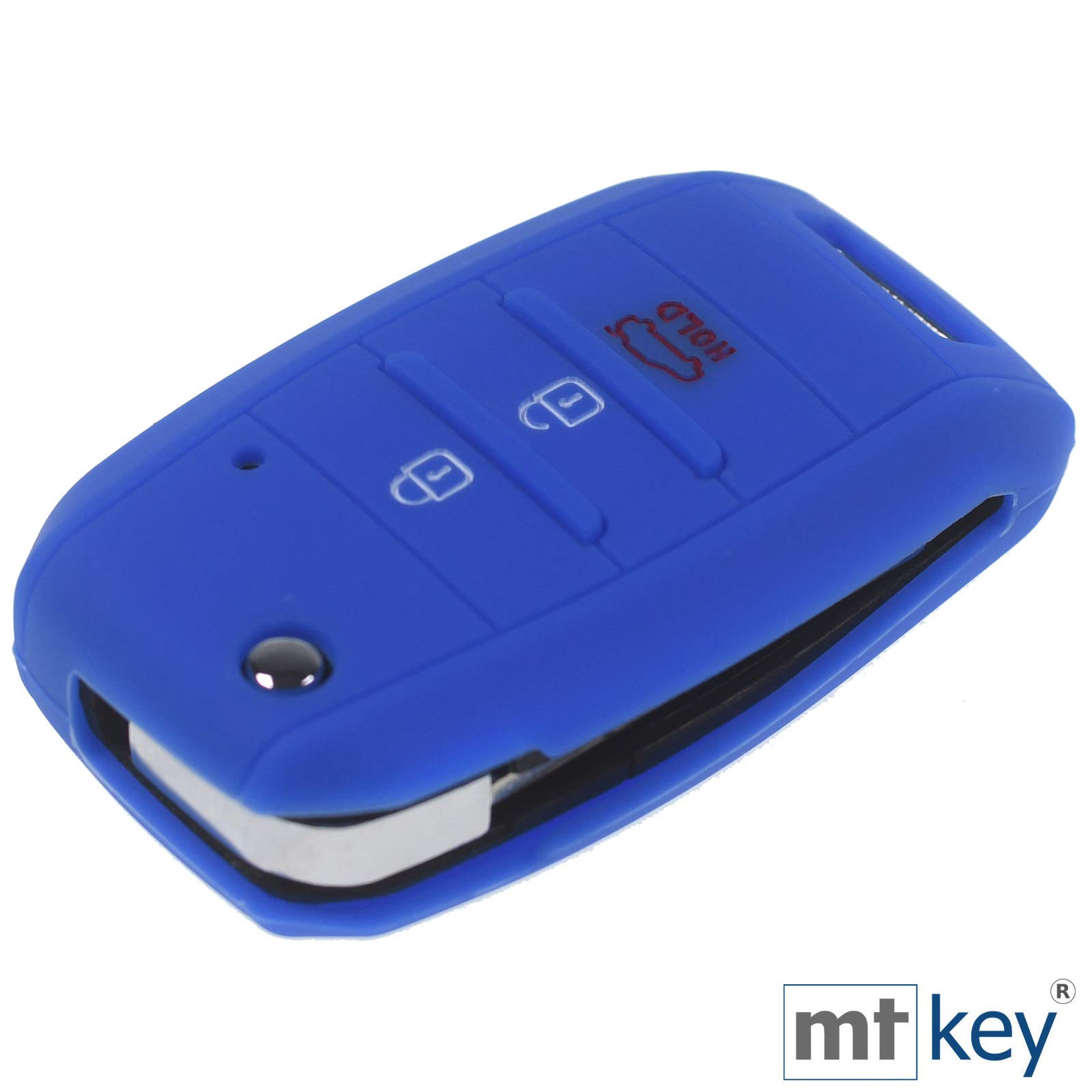 Custodia In Silicone Per Chiave Renault 4 Tasti – Blu, Protezione Antiurto, Facile Da Montare