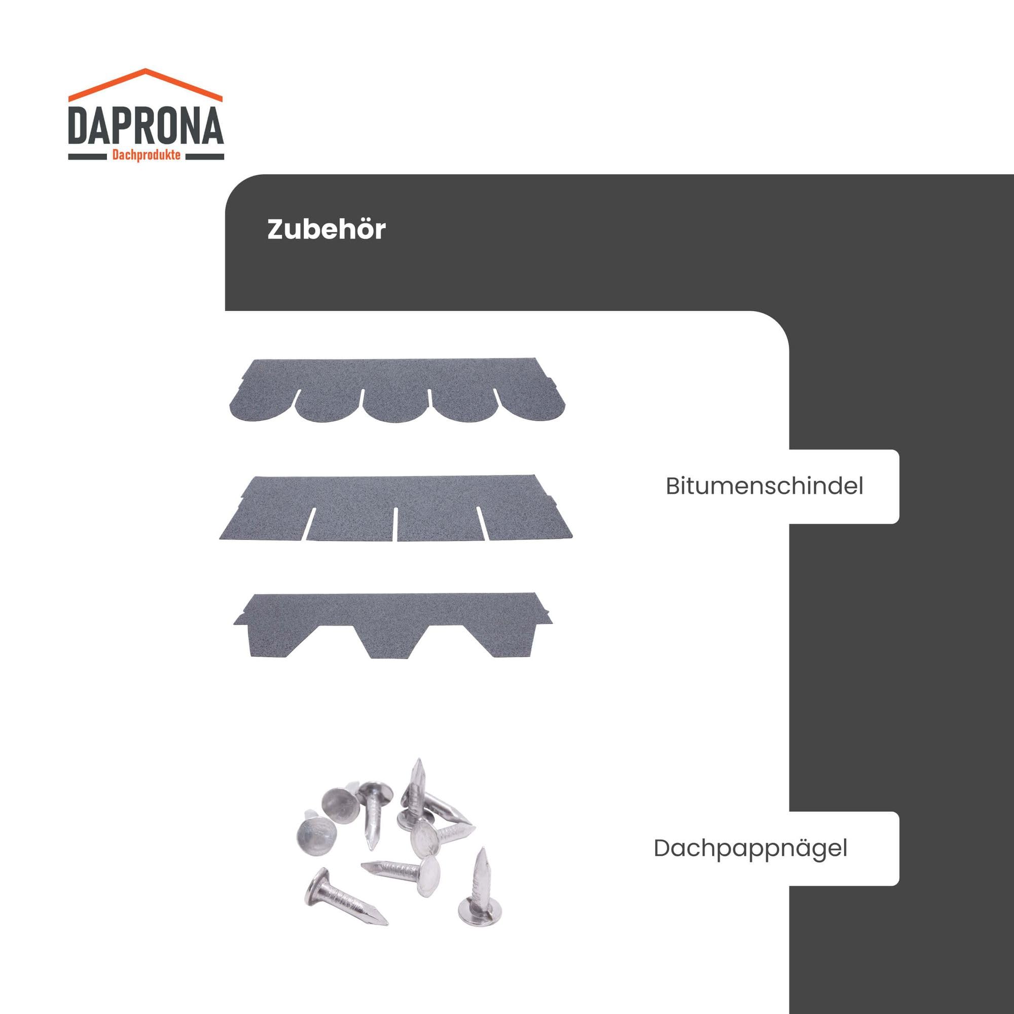 Firstabdeckung für Bitumen Dachschindeln, selbstklebend, Grau 5m x 32cm Rolle, Dachpappe Schindeln für Gartenhaus, Carport & Vogelhaus- zur Dachabdichtung am First