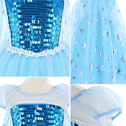 image for Party Chili Princess Costumes Birthday Dress Up for Little Girls with 