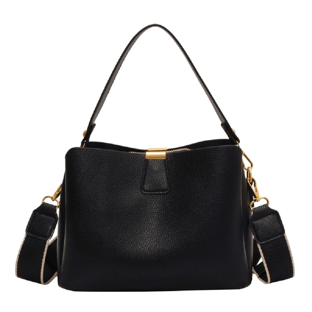 Bolso tipo bucket para mujer con asa superior y bandolera miniatura 7