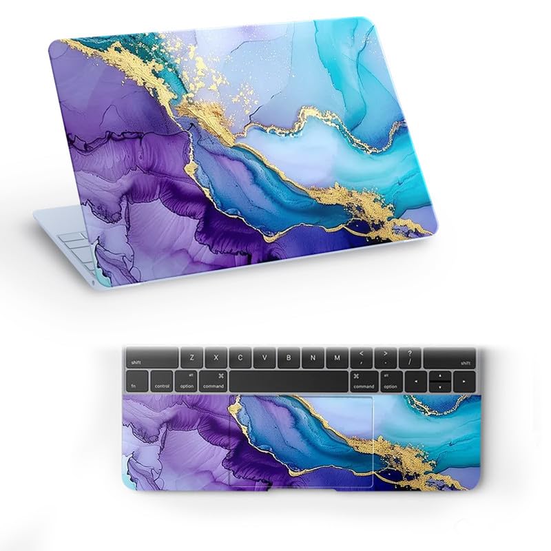 Marbel D29 Top+Wrist Pad Vinyl Laptop Skin/Sticker/Cover for 15 to 15.6 Inches Laptops Laminated-Removable-HD Quality Compatible for Hp-Dell-Sony-Lenovo-Asus etc.(15×10 Inches)