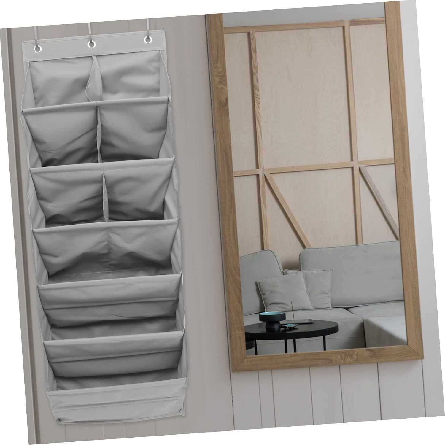 1set Multi-function Wall Hanging Storage Bag over The Door Organizer for Shoes Accessories Non-woven Sundries Bags Easy Installation Breathable Design for Bedroom Closet Storage