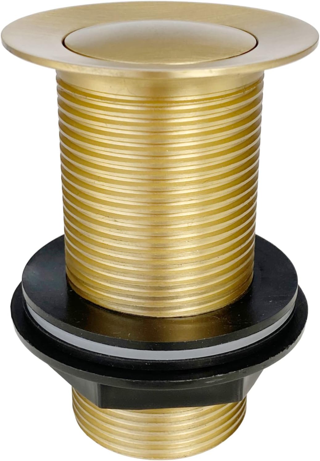 ENKI, W17, Brushed Brass, Unslotted, Standard 1.1/4" Connection Pop Up