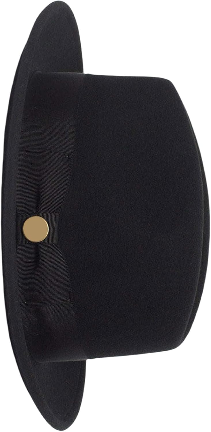 Classical Wool Homburg Top Hat Panama Hat Boyfriend Top Pork Pie for Outdoor Gatherings Wool Hats for Women