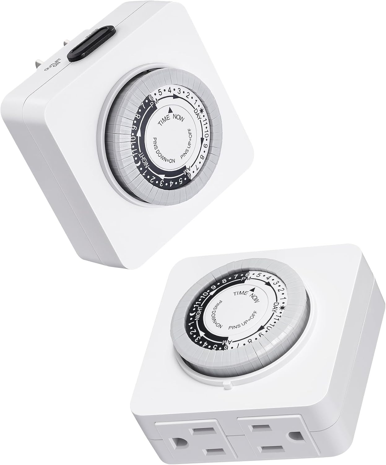 DEWENWILS 24Hour Outlet Timer Indoor with 2 Grounded