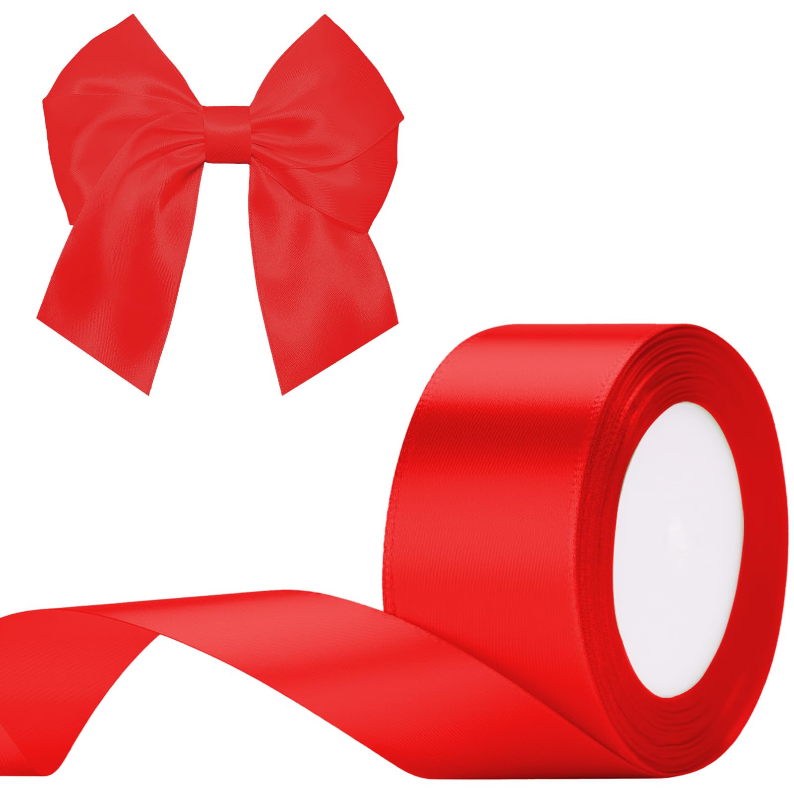 G2PLUS Baby Pink Satin Ribbons 10mm: Thick Fabric Gift Wrap Ribbons for Crafting, Party Decoration, 22m — view 23