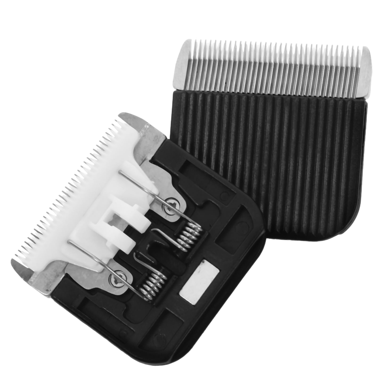 FOYTOKI 2Pcs Portable Dog Paw Trimmer Blades Multifunctional Pet Hair Clipper Blades for Grooming Areas Compatible with Electric Grooming Equipment Easy to Store and Transport