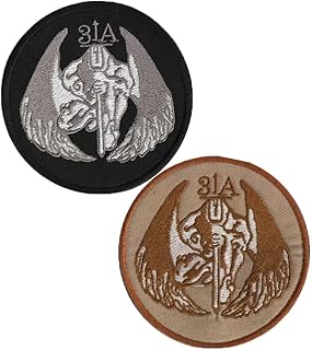 Navy Seal Team 3 Dark Angel 31A Patch Hook and Loop Tactical Morale Applique Fastener Military Embroidered Patch 2Pcs