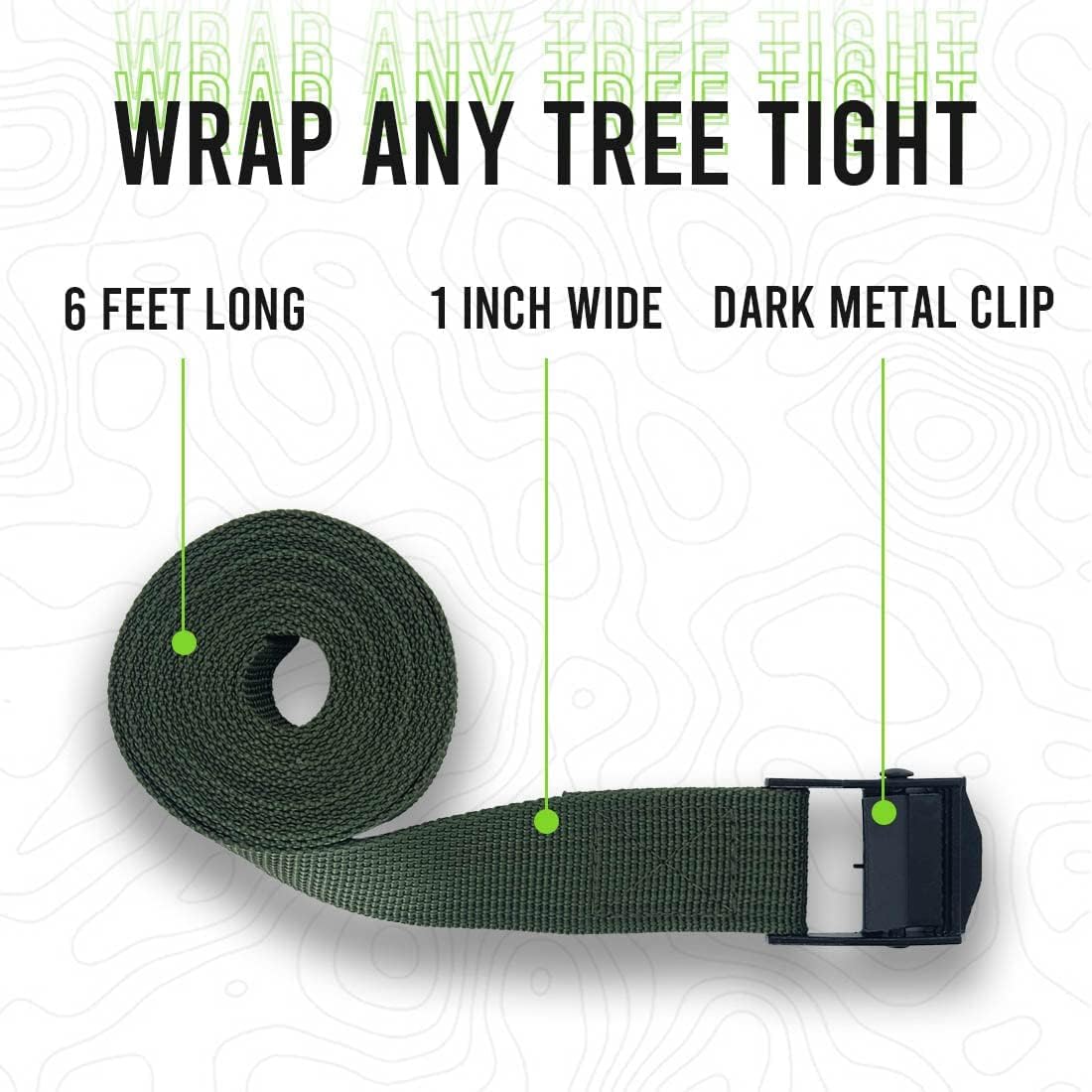 Upperosey Trail Camera Straps, Game Cam Mounting Strap with Long-Lasting Alloy Buckle, Nylon Fiber Strap for Wildlife Trial Camera Accessory, Deer Camera Tree Belts, 25mm Width* 6 ft. Long (8 Packs)