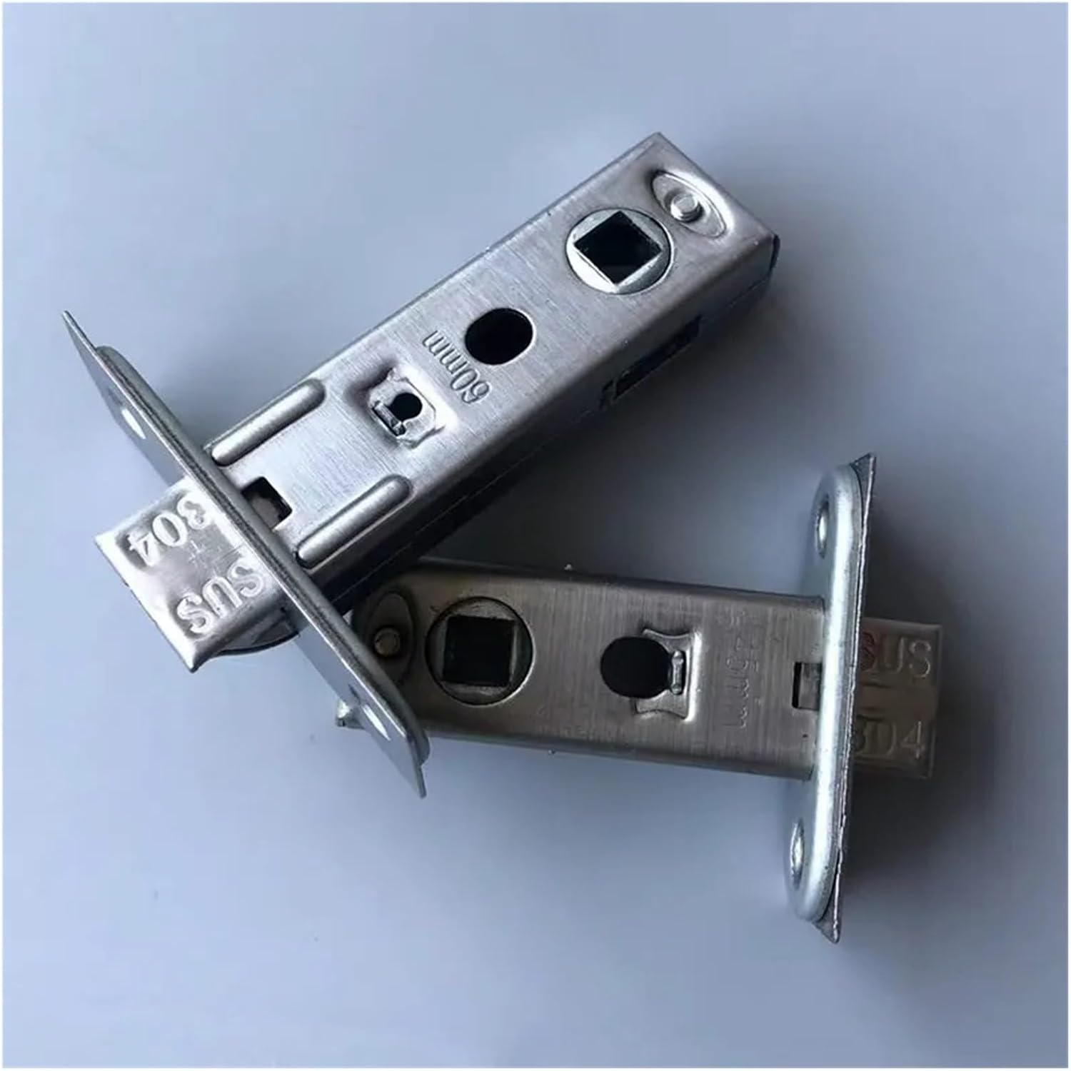 Stainless Steel Single Tongue Lock Body,Three-Bolt Bolt, Silent, Margin 35/40/45/50mm,for Bathroom Door,Not Rusty(35mm)