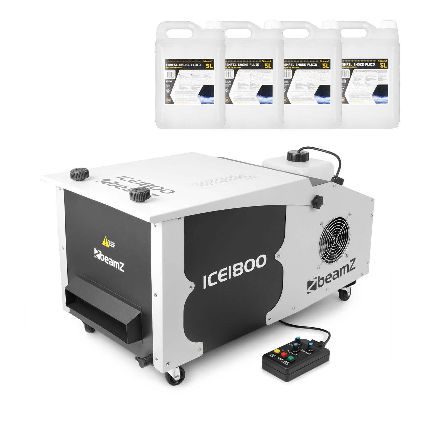 BeamZ ICE1800 - Máquina de humo bajo para DJs y discotecas